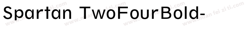 Spartan TwoFourBold字体转换
